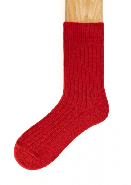 Connemara Merino Wool Socks red